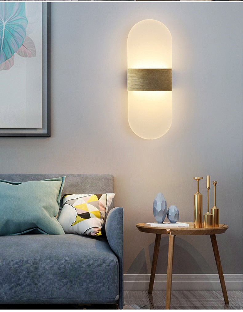 WIN LED Touch Sensor Switch Acrylic Wall Lamp