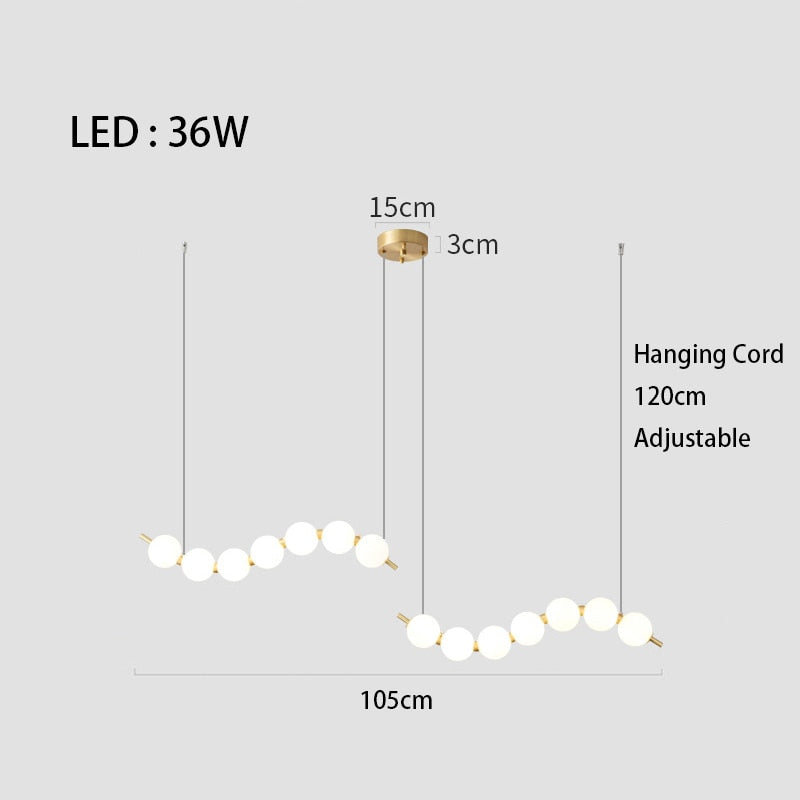 Mak Modern White Ball Pendant Light