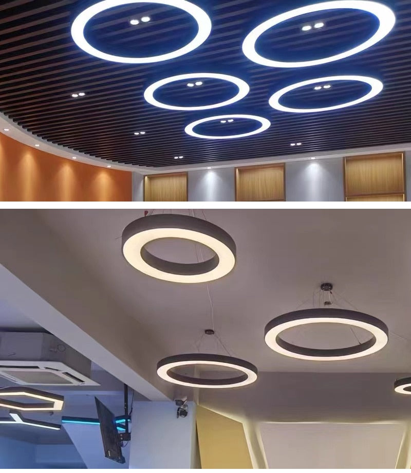 Ylk Bosque Black Ring Chandelier