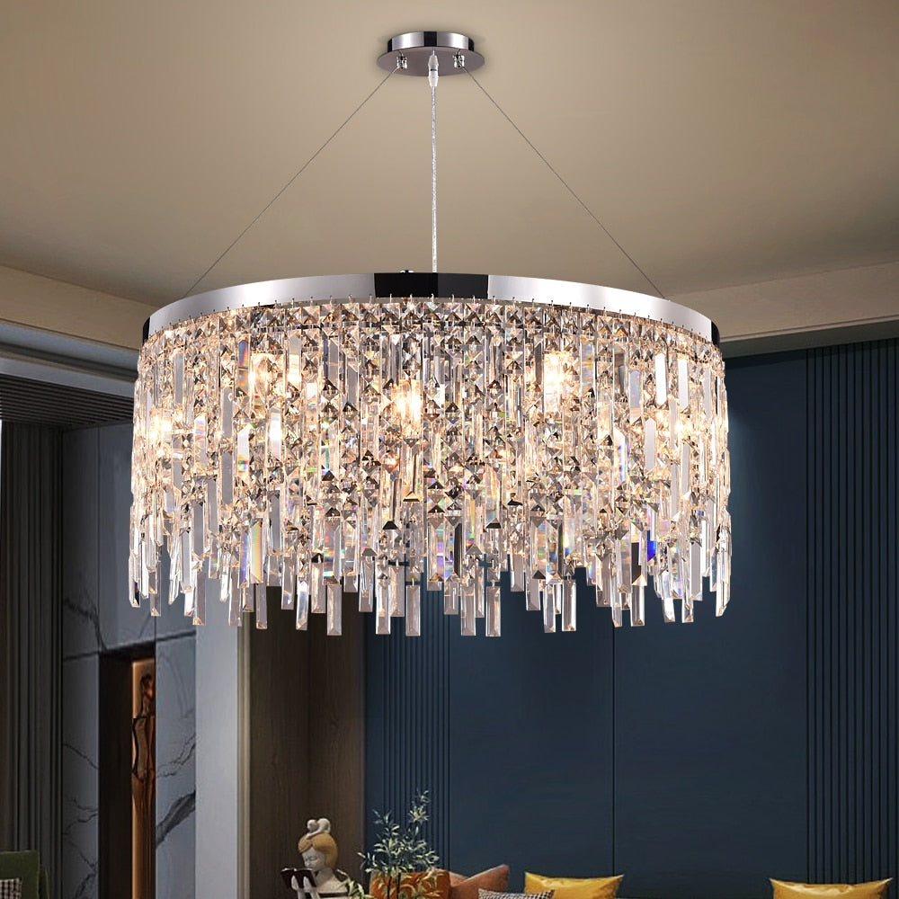 Ylk Violet Crystal Chandelier Decor