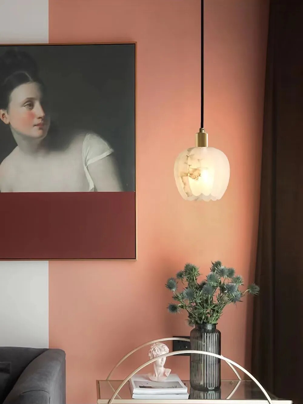 Olga Marble Luxury Hanging Light