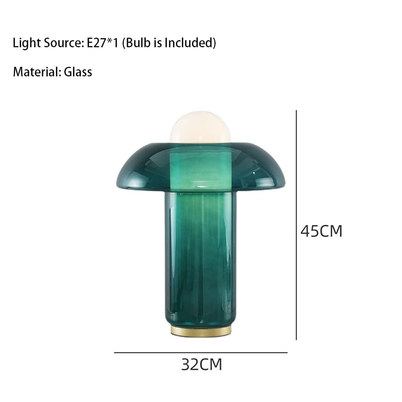 Mak 7-Style Glass Mushroom Lamp