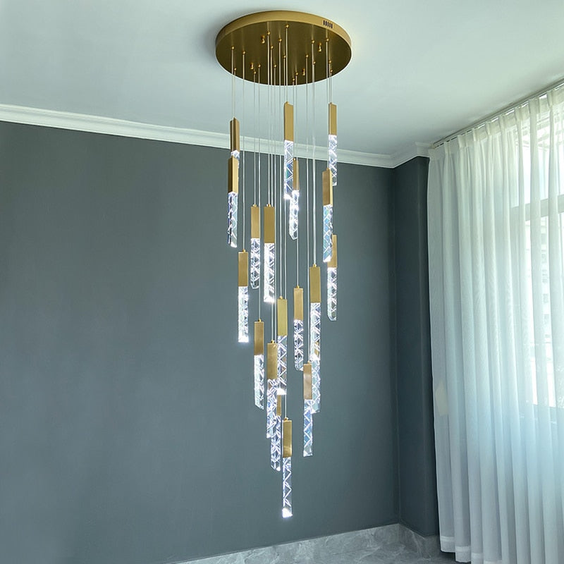 Ylk Averill Gold Chandelier Lamp