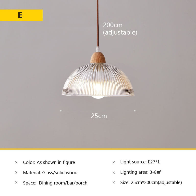 Wad Nordic Glass Pendant Lamp
