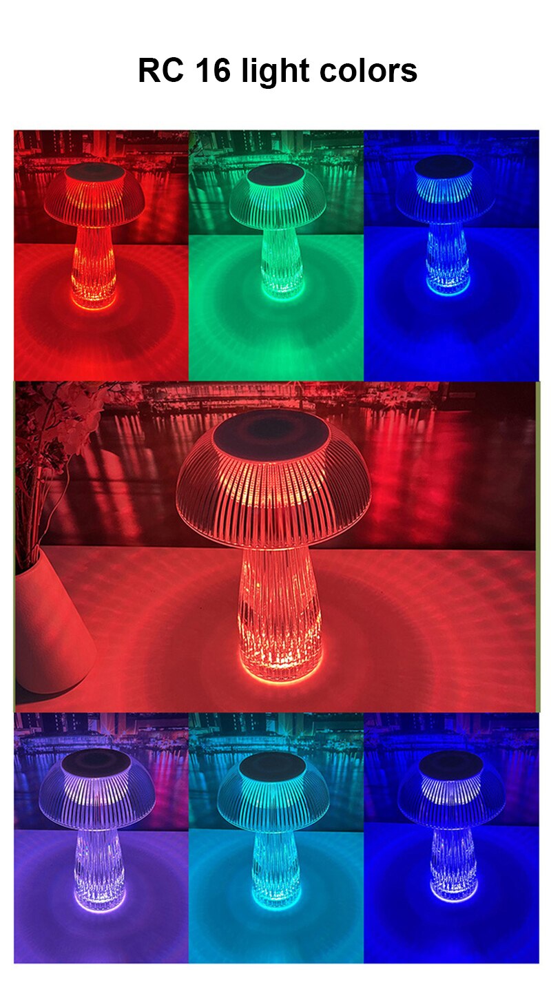 BAN Jellyfish lampshade LED night light table lamp