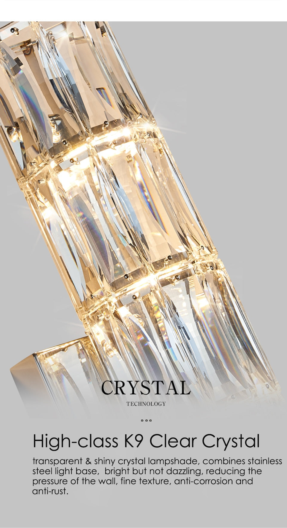 IIS Modern Wall Lamp Interior Lighting Silver Finish G4 Wall Fixture