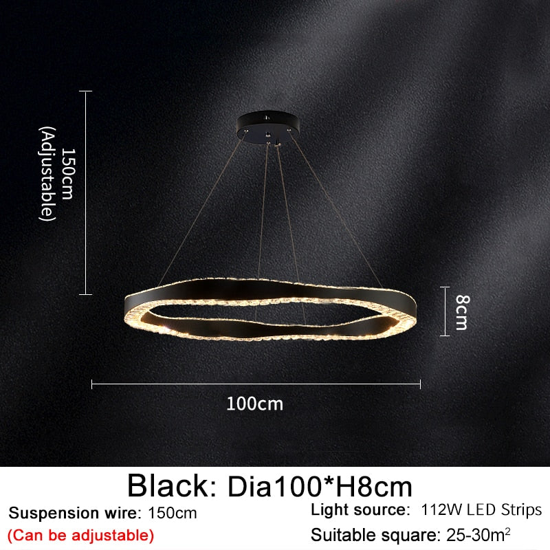 Ylk Modern Crystal Chandelier Fixture