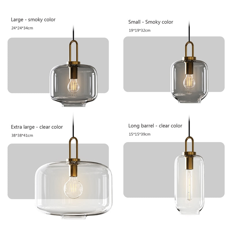Wad Glass Pendant Light Fixture