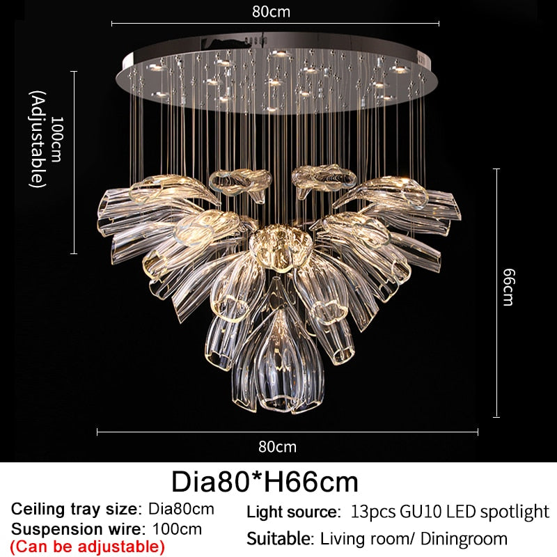 Ylk Luxury Crystal Chandelier Lamp