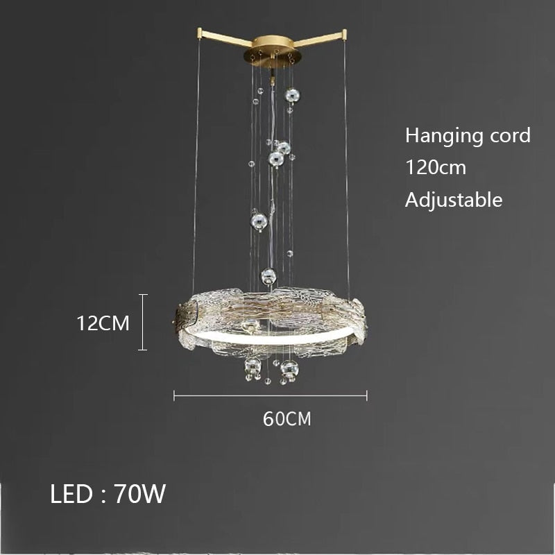 Olga Rounded Crystal Chandelier