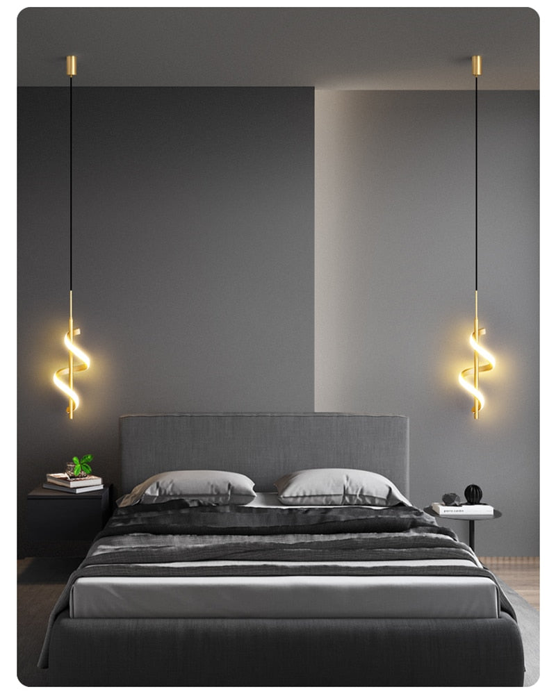 LYF Wall/Pendant The Spiral Lustre LED Light