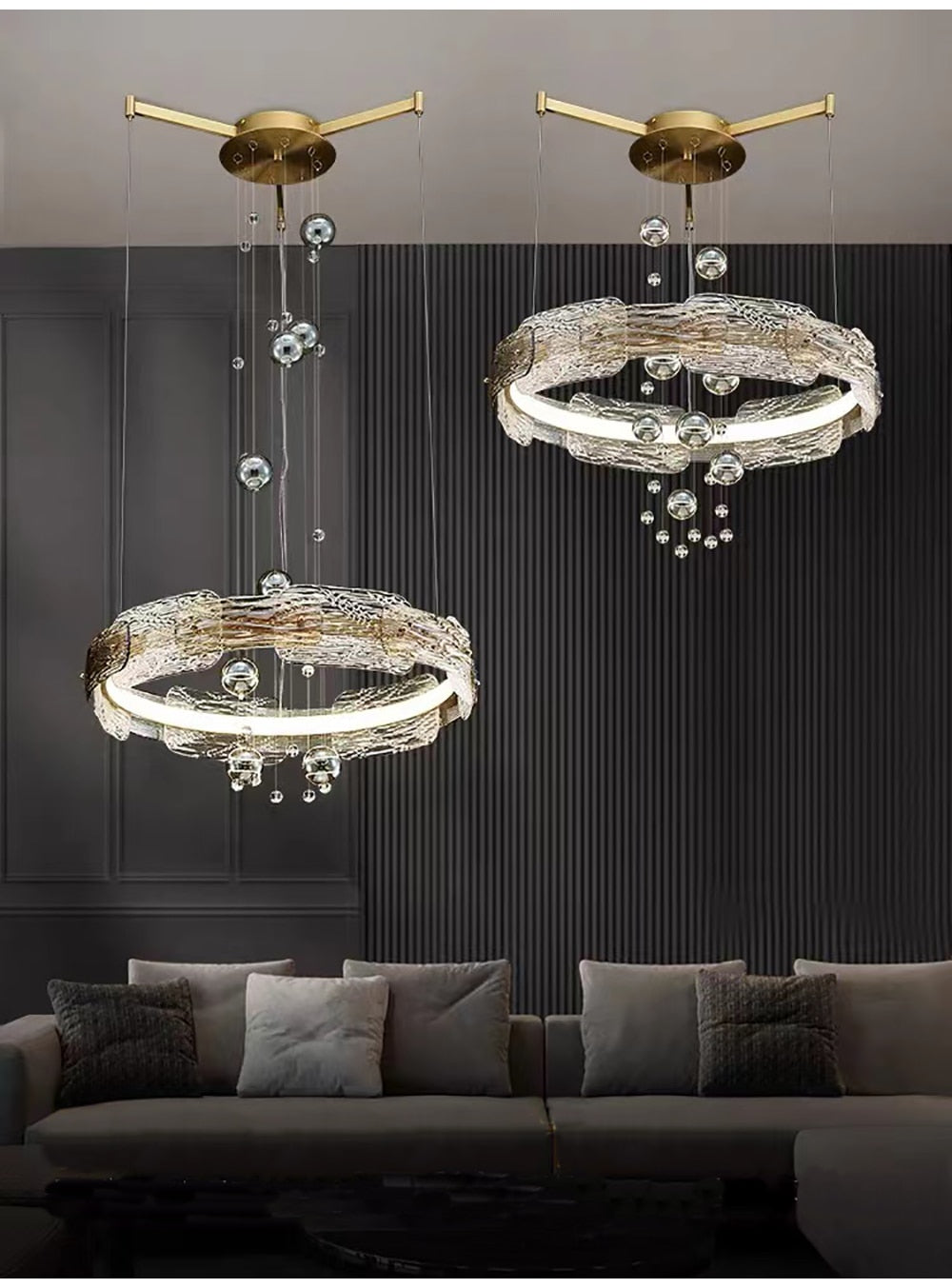 Olga Rounded Crystal Chandelier