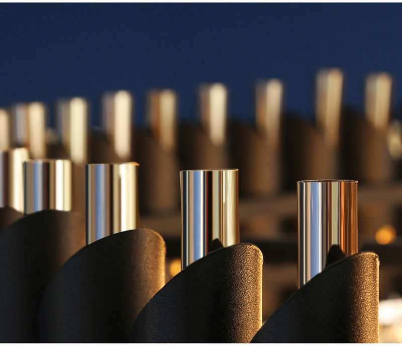 Ylk Black/Gold Zivah Crystal Chandelier