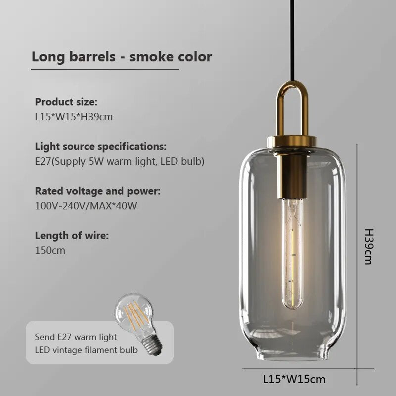 Modern Glass Pendant Lamp Light
