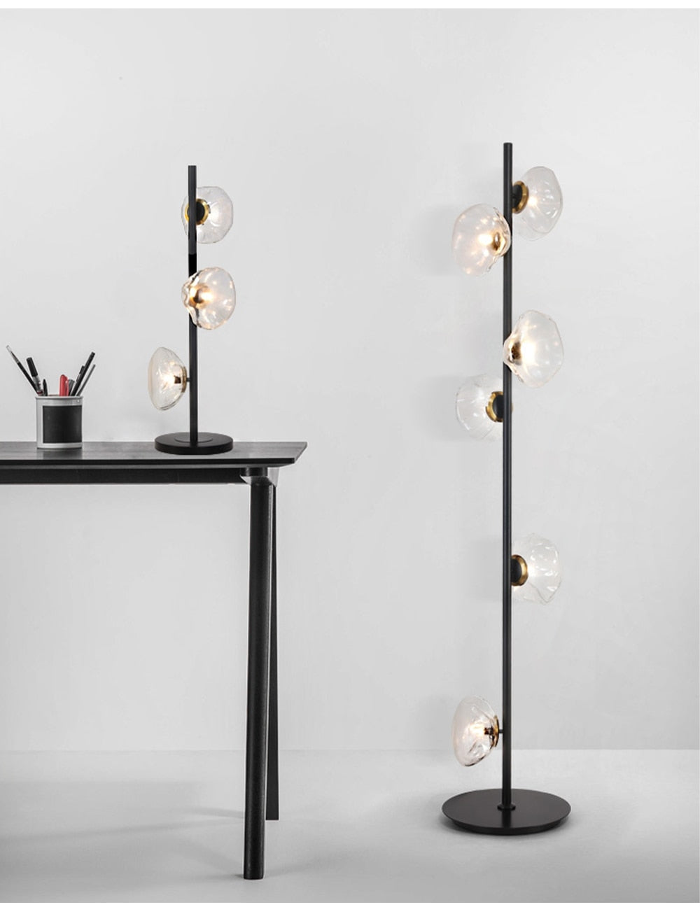 MAK Table/Floor/Stand Cloud Artistic Floor Lamps Glass LED Lighting Gray Nightlight
