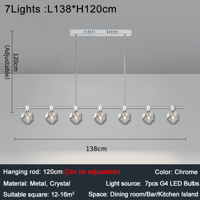 Ylk Waverly Modern Crystal Pendant