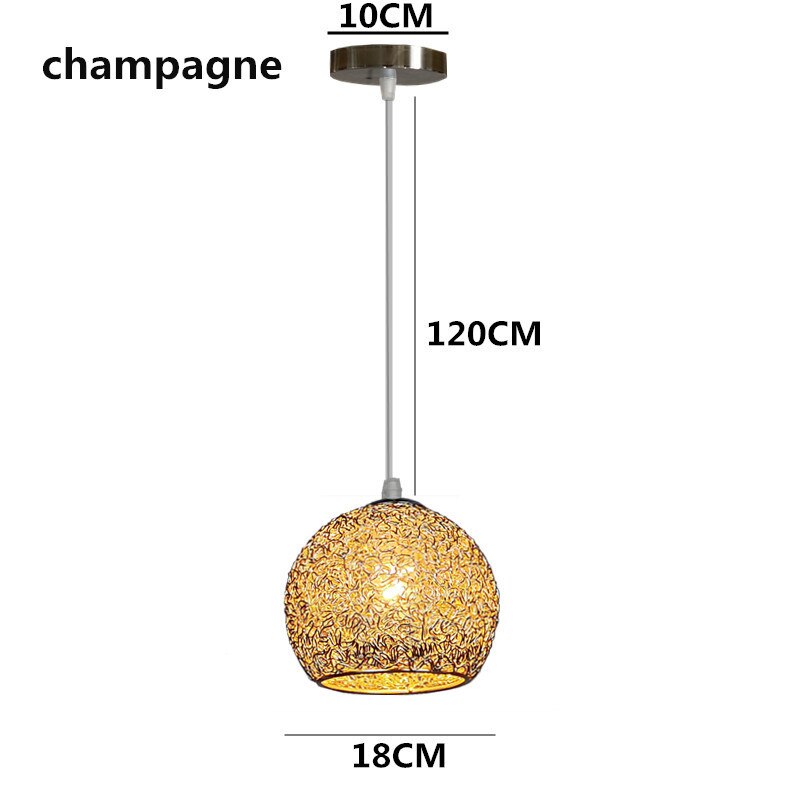 HEN Aerin Spherical Aluminum Wire Pendant Lights Color Macaron Suspension Luminaire