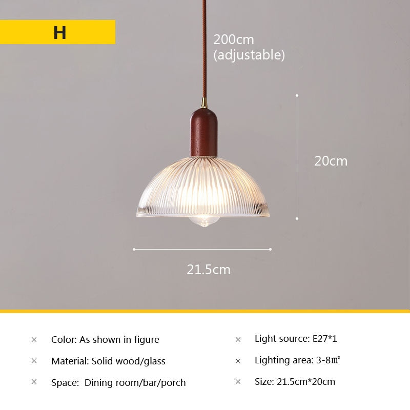 Wad Nordic Glass Pendant Lamp