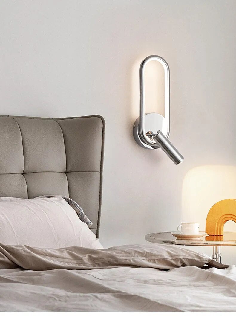 Touch Sensor Rotatable Spotlight Modern LED Wall Lights