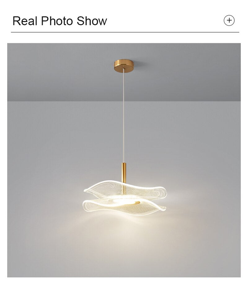 Lyf Lotus Leaf Eira Pendant Light
