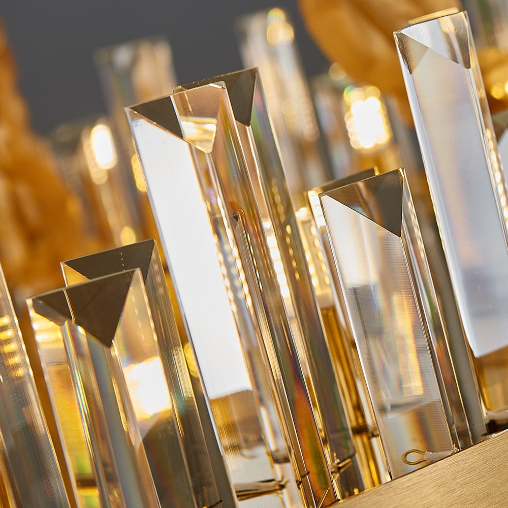 Ylk Oval Design Crystal Chandelier