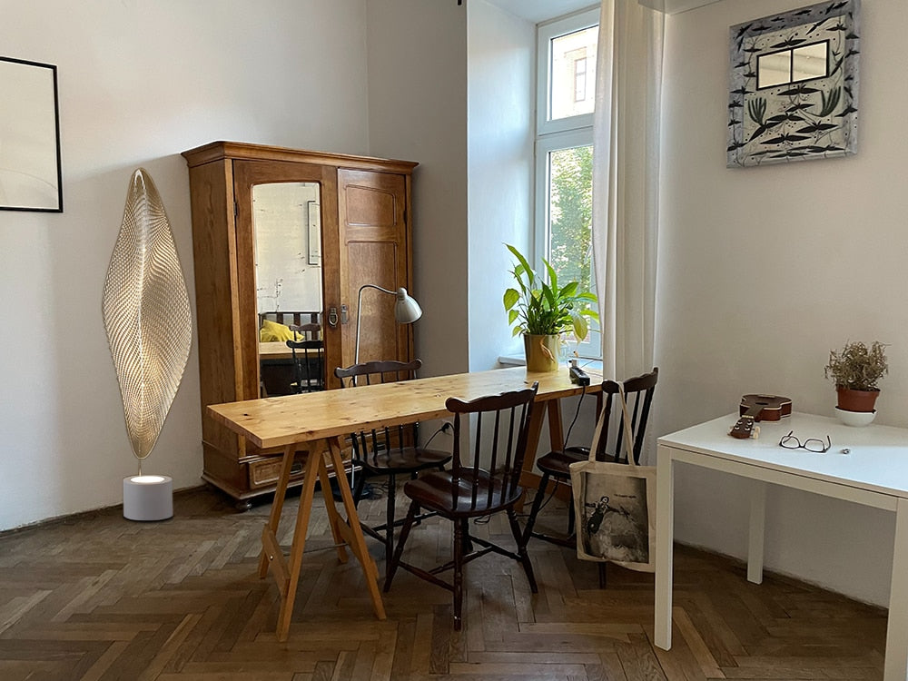 OLGA Leaf Shape Artistical Floor Lamps Modern Creative Design Home Decoration