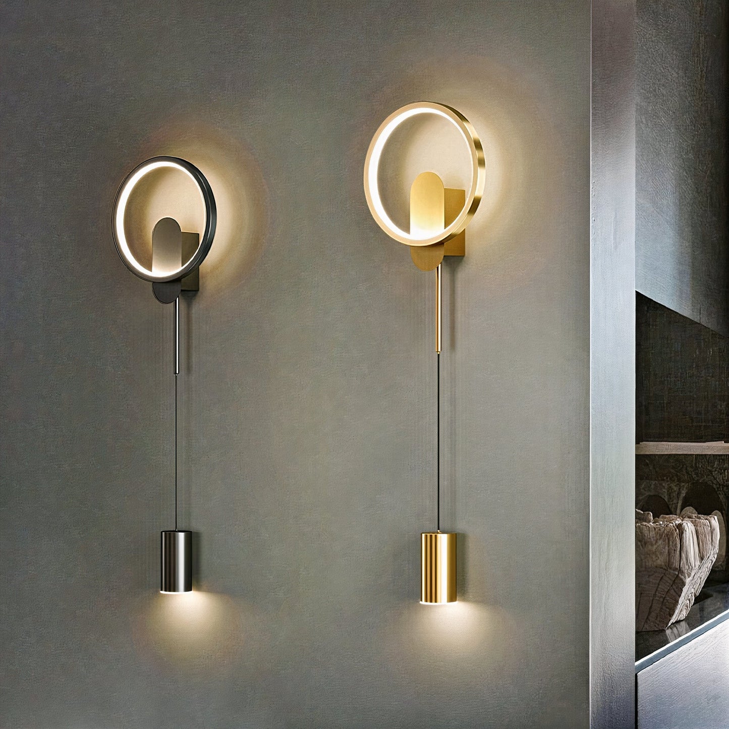 BAN Branwen Modern LED Nordic Gold Wall Light 24W