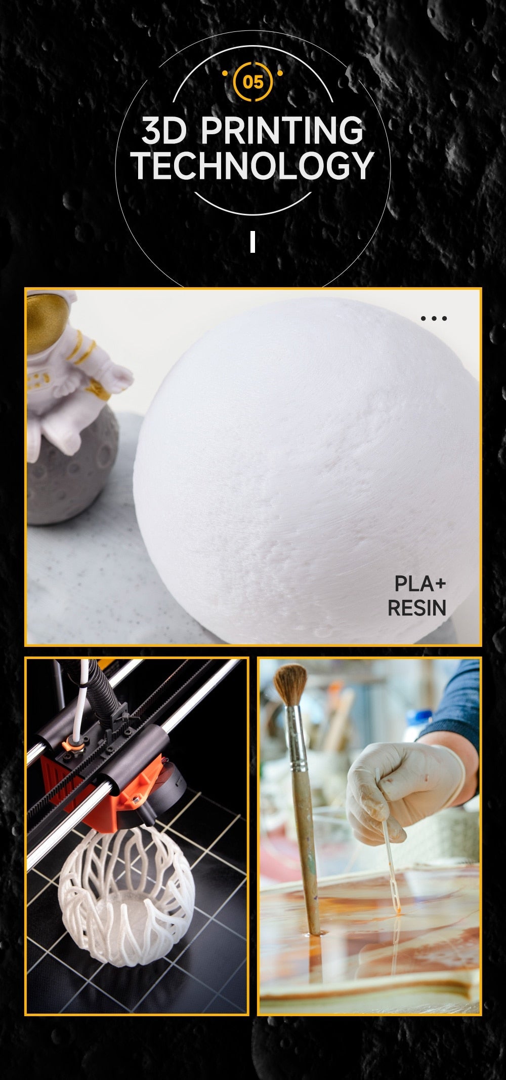 PQ LED Moon Astronaut Night Lights