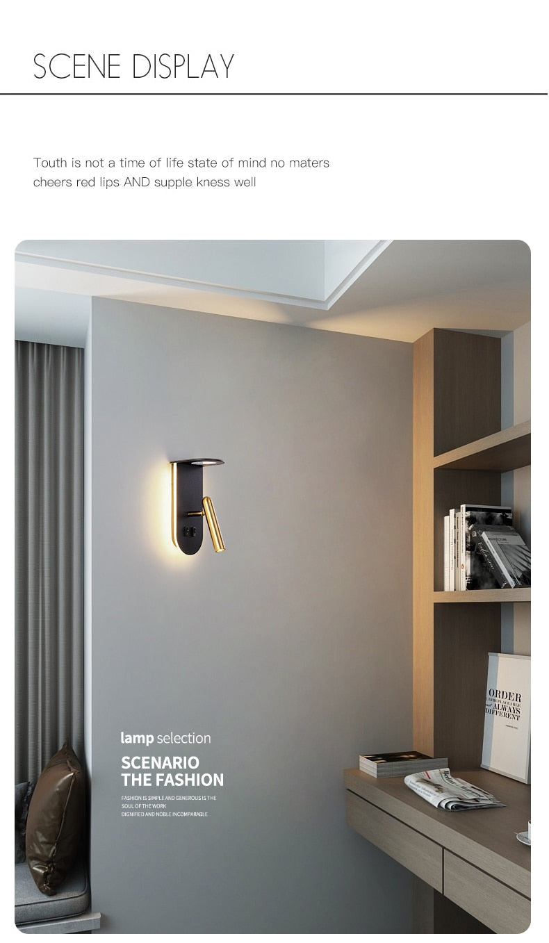 Win Nordic Flame Effect Wall Light
