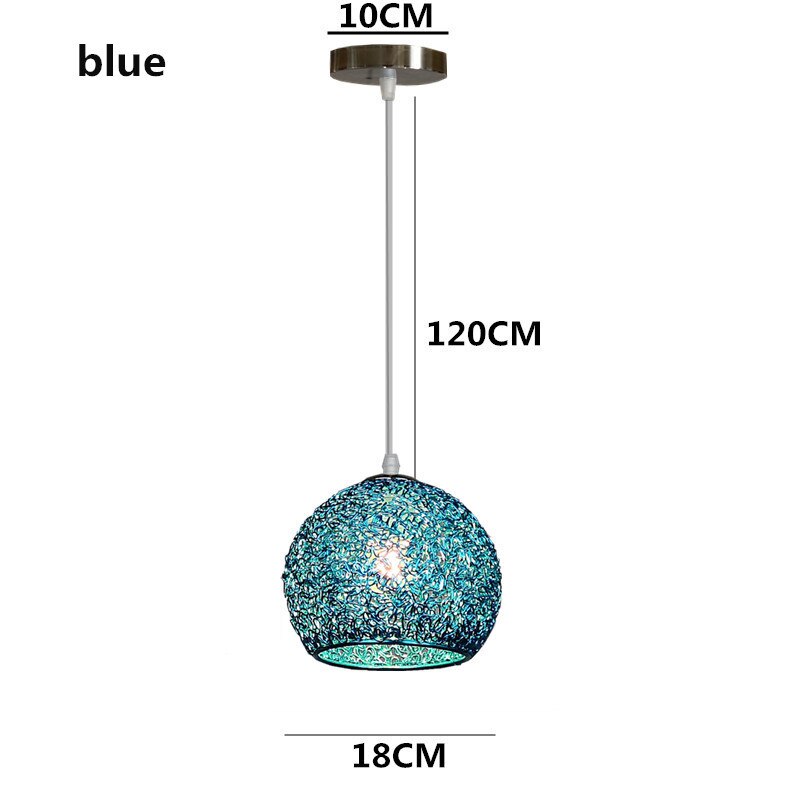 HEN Aerin Spherical Aluminum Wire Pendant Lights Color Macaron Suspension Luminaire