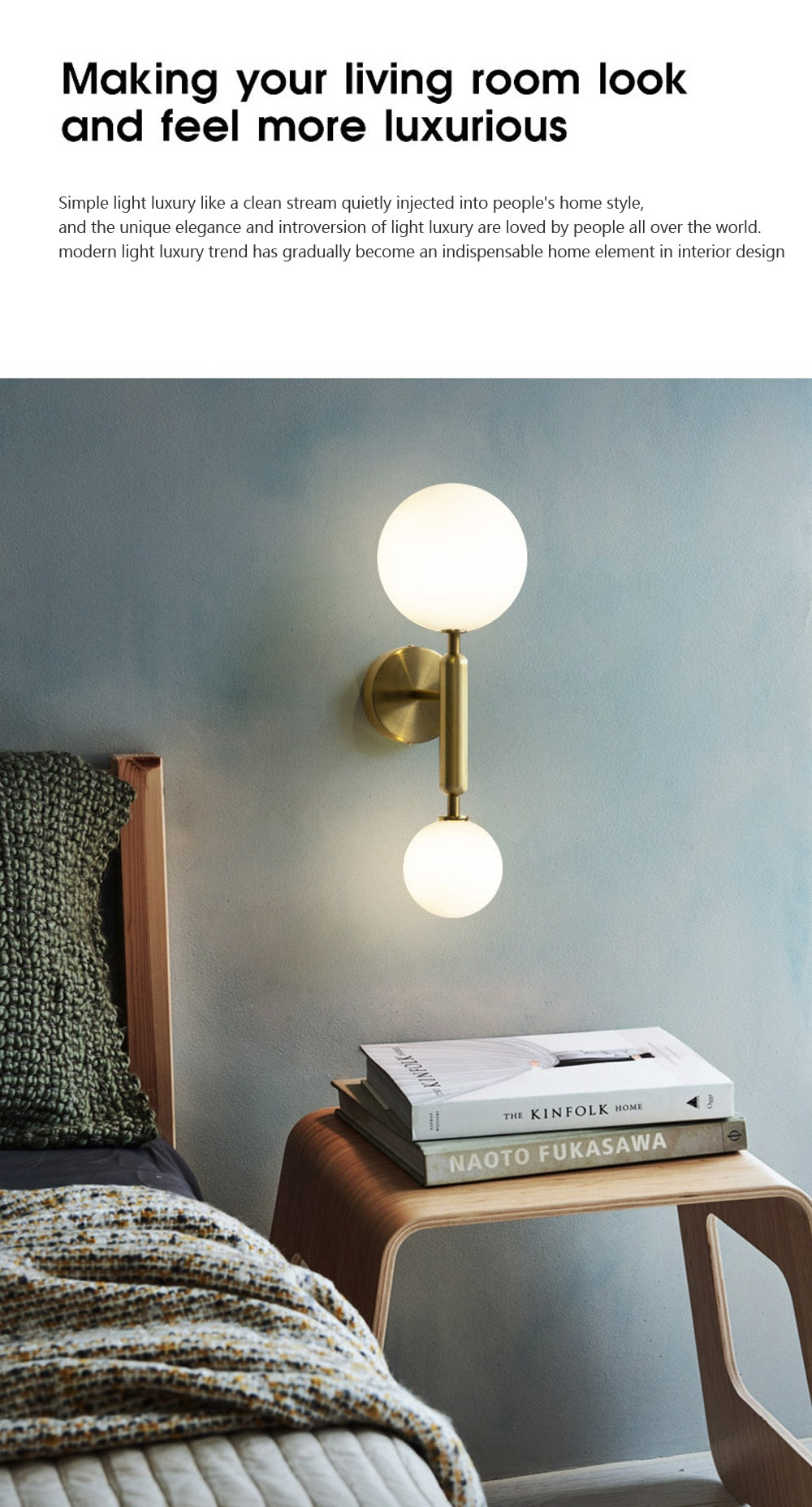 Wad Nordic Glass Balcony Light