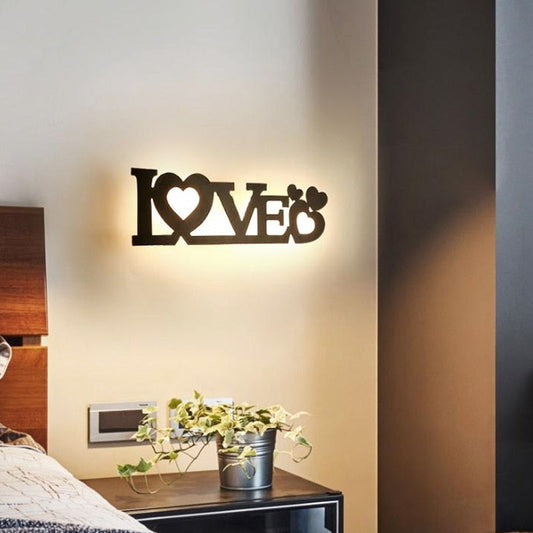 GRN HOME-FAMILY-LOVE Logo Creative Modern Acrylic Wall Lamp