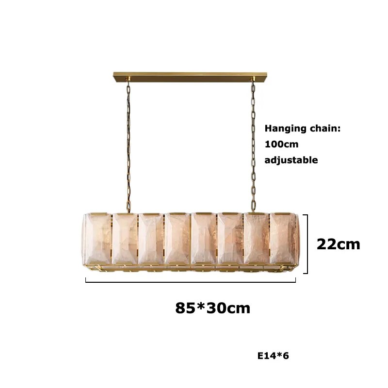 Retro American LED Chandelier Lamp
