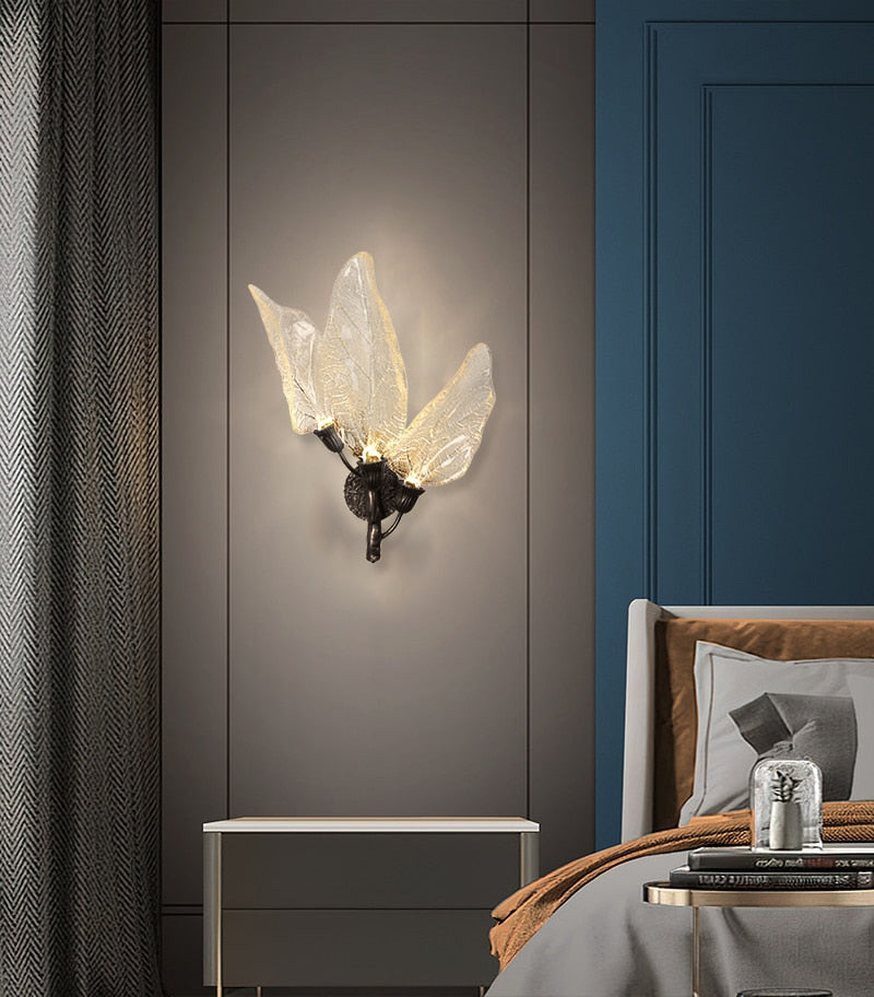 Ylk Kiya Leaf Acrylic Wall Lamp