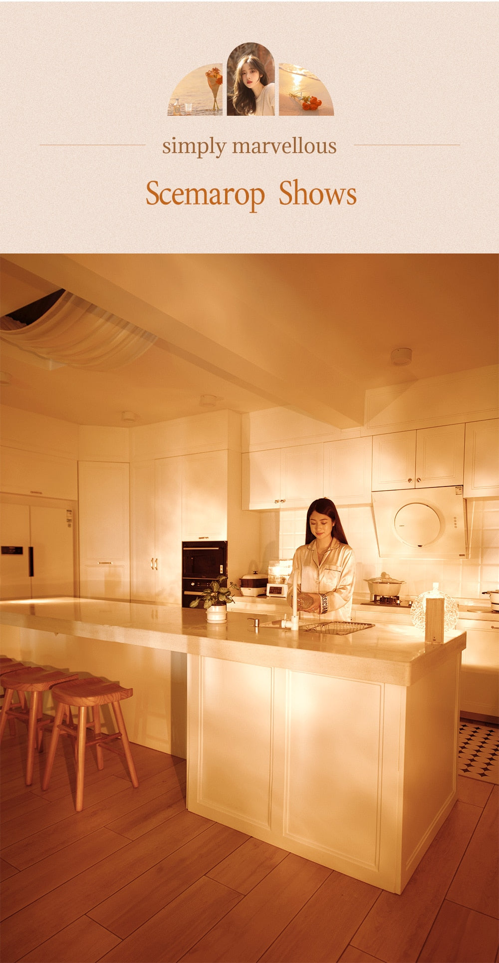 Pq Rotating Water Ripple Night Light