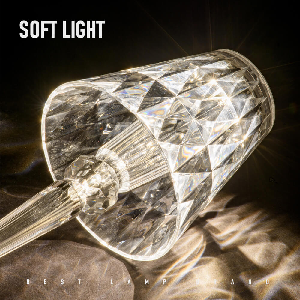 PQ LED Diamond Crystal Projection Night Lights USB Charging Touch Control