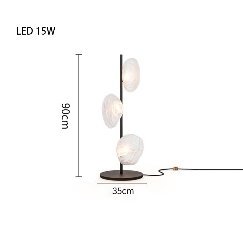 MAK Table/Floor/Stand Cloud Artistic Floor Lamps Glass LED Lighting Gray Nightlight