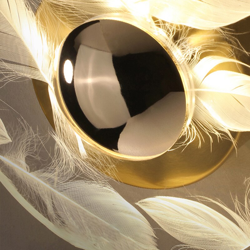 Lyf Feather-Glass LED Wall Lamp