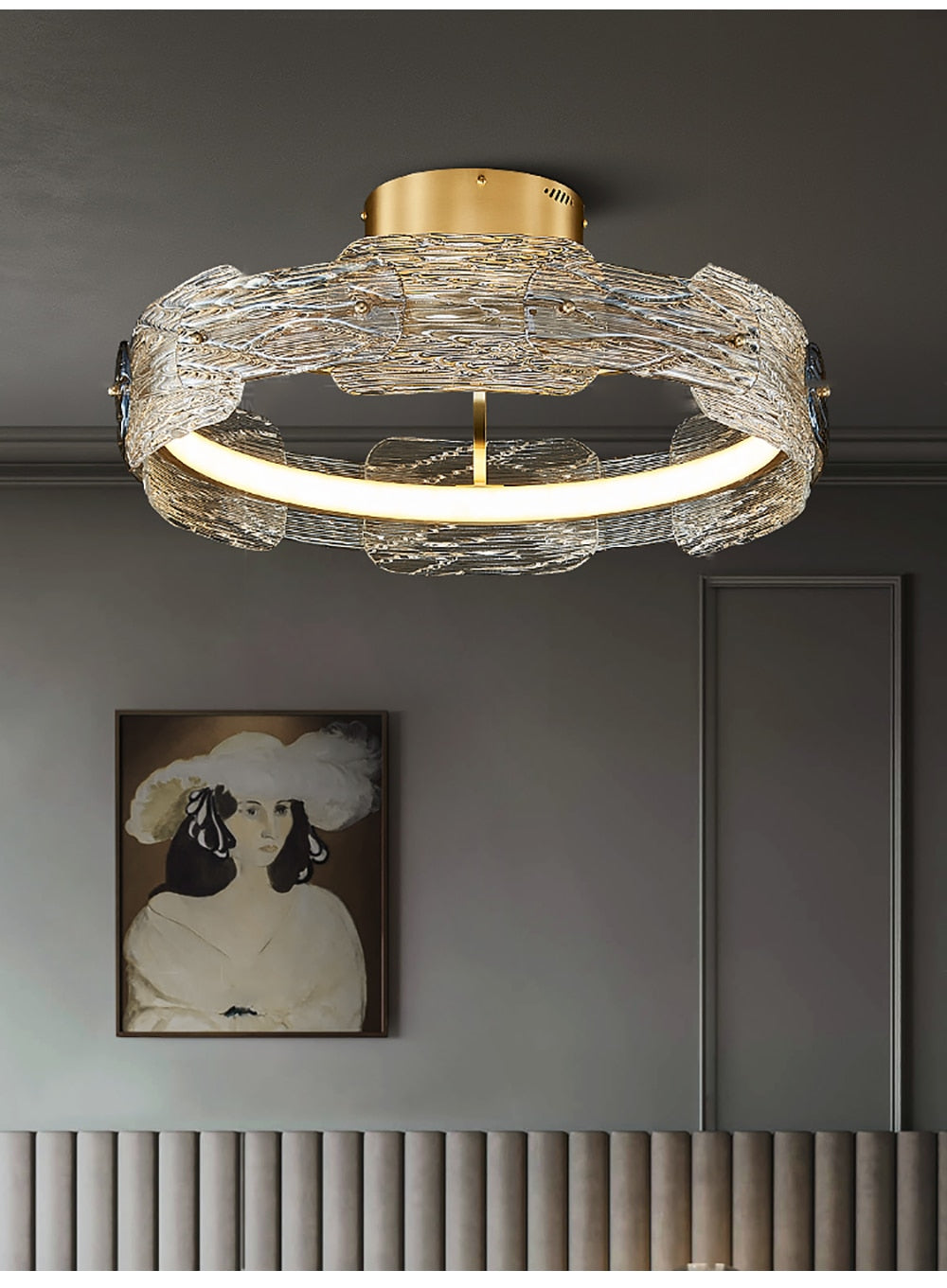 Olga Rounded Crystal Chandelier