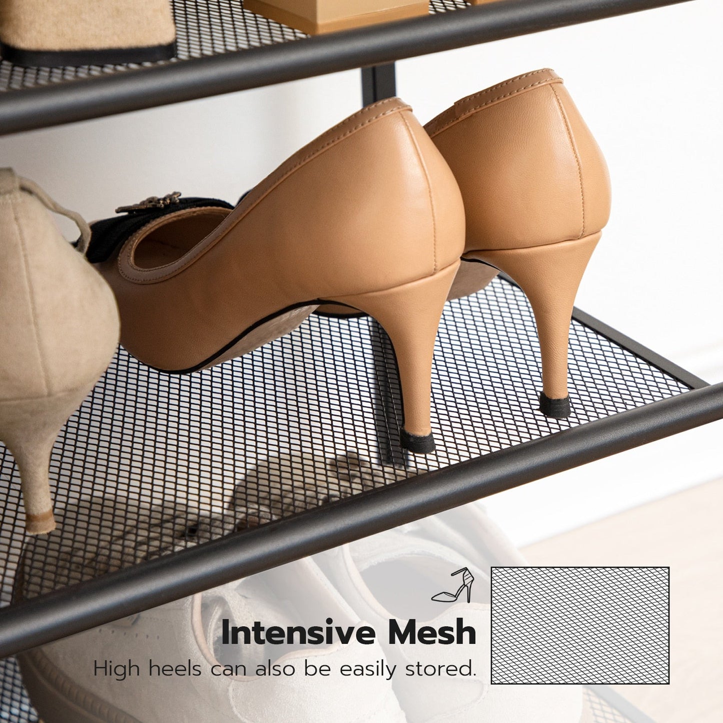 Viveka Chic Metal Shoe Rack