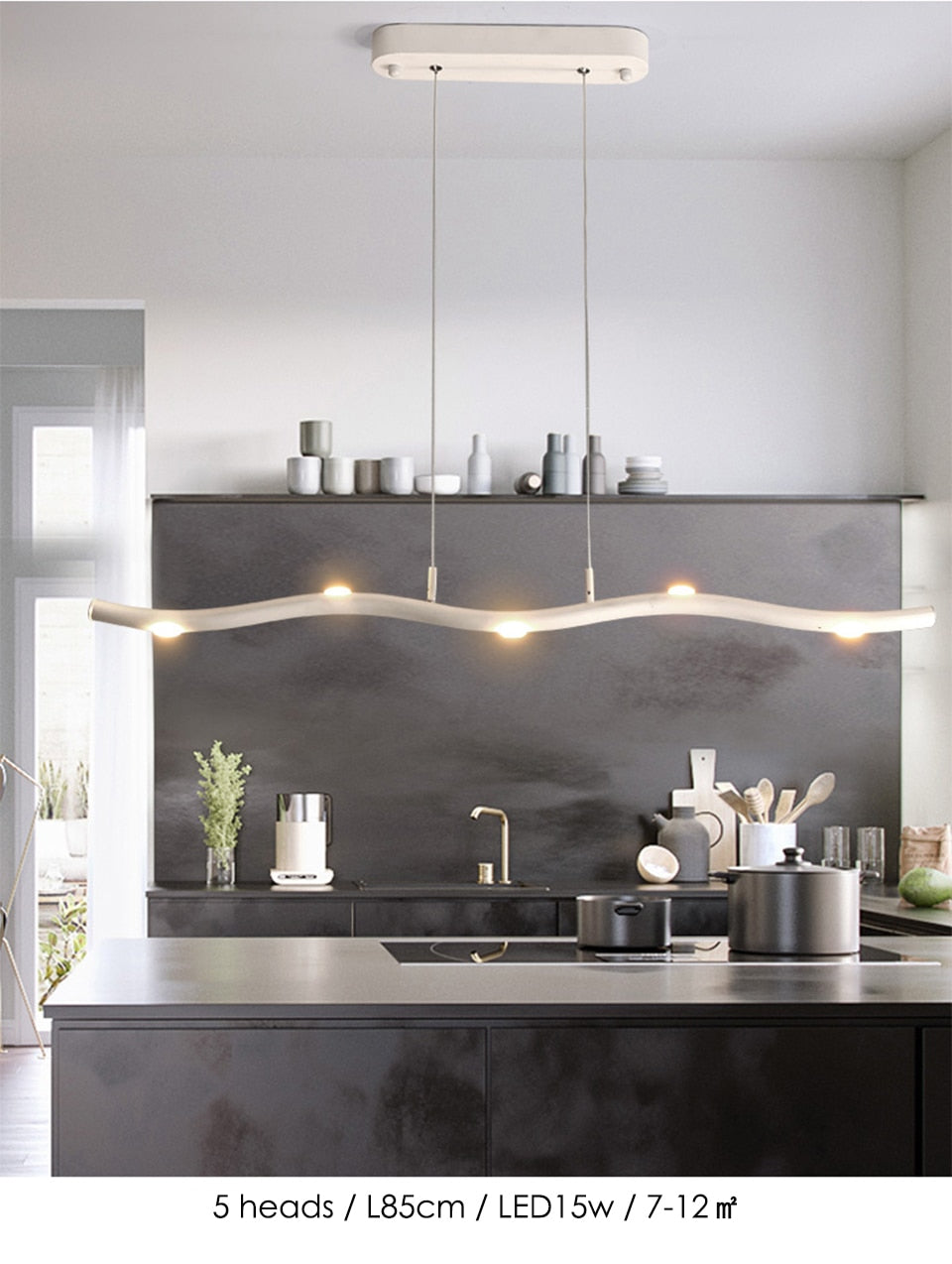 IIS Adjustable Haning Wave Chandelier Lighting