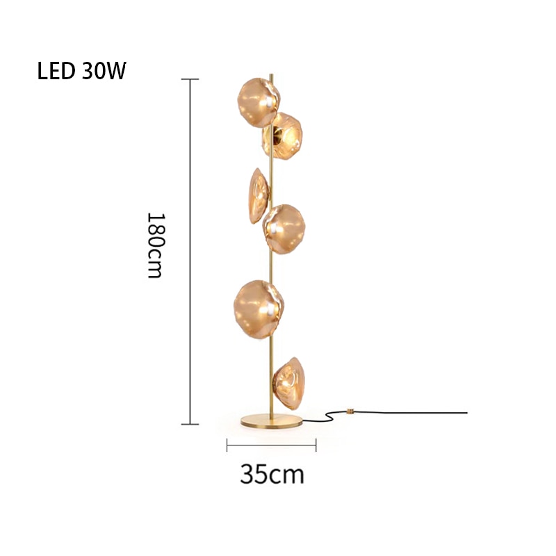 MAK Table/Floor/Stand Cloud Artistic Floor Lamps Glass LED Lighting Gray Nightlight