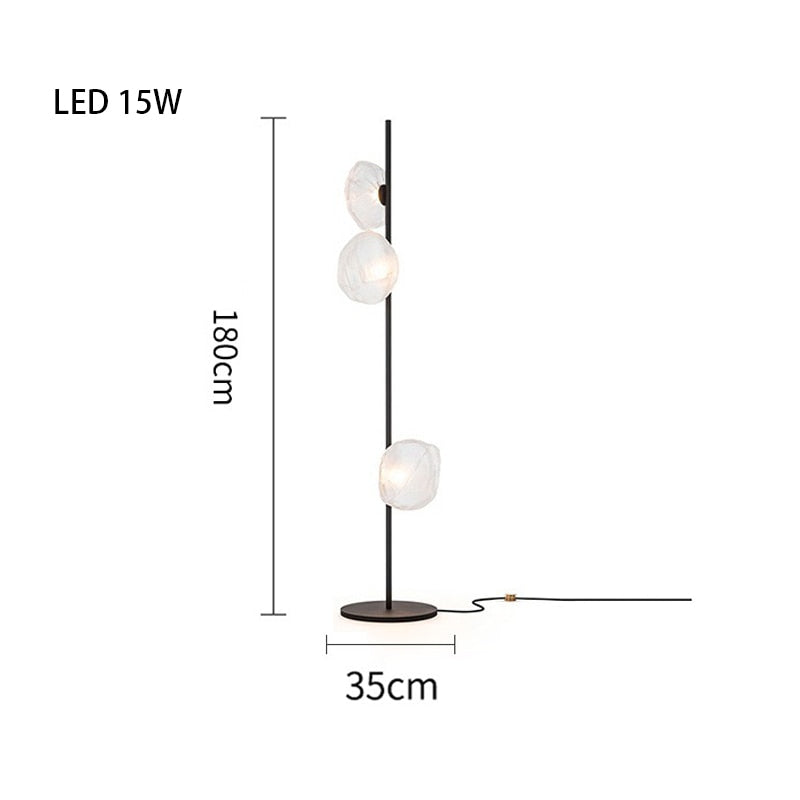 MAK Table/Floor/Stand Cloud Artistic Floor Lamps Glass LED Lighting Gray Nightlight