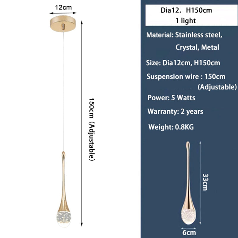 Ylk Crystal Elegance Pendant Lamp