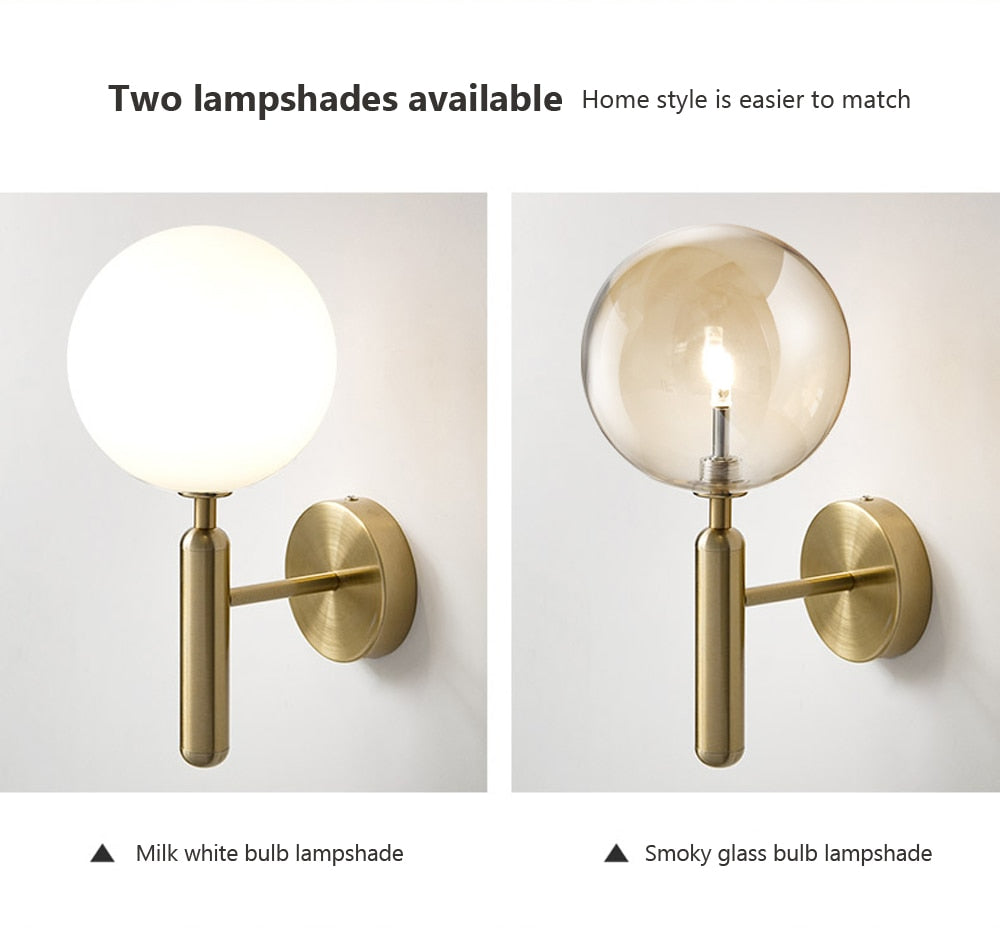 Wad Nordic Glass Balcony Light