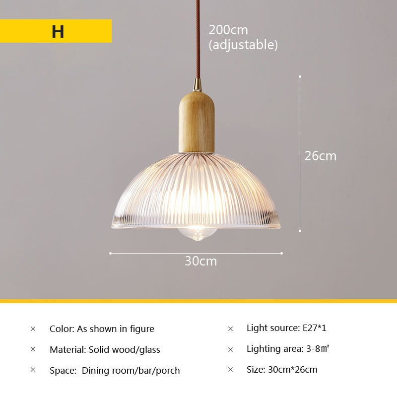 Wad Nordic Glass Pendant Lamp