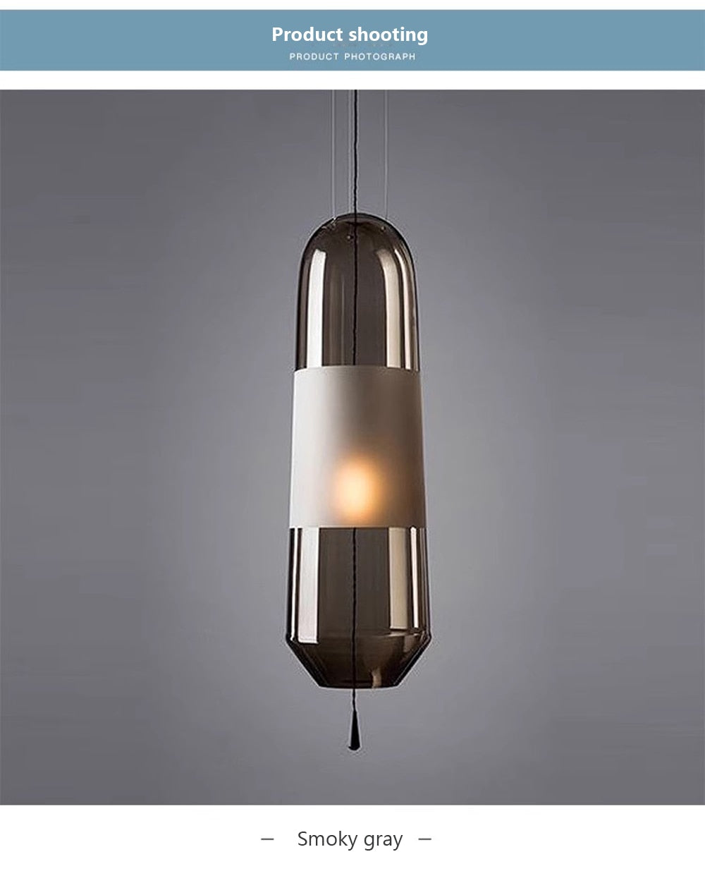 Wad Modern Glass Light Pendant Lamp