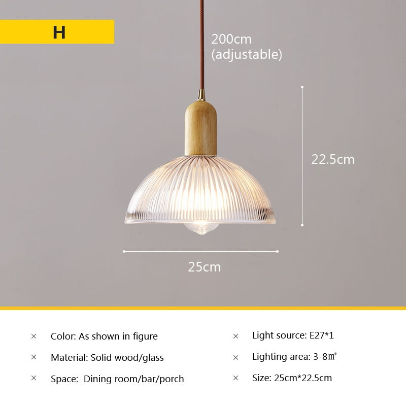 Wad Nordic Glass Pendant Lamp