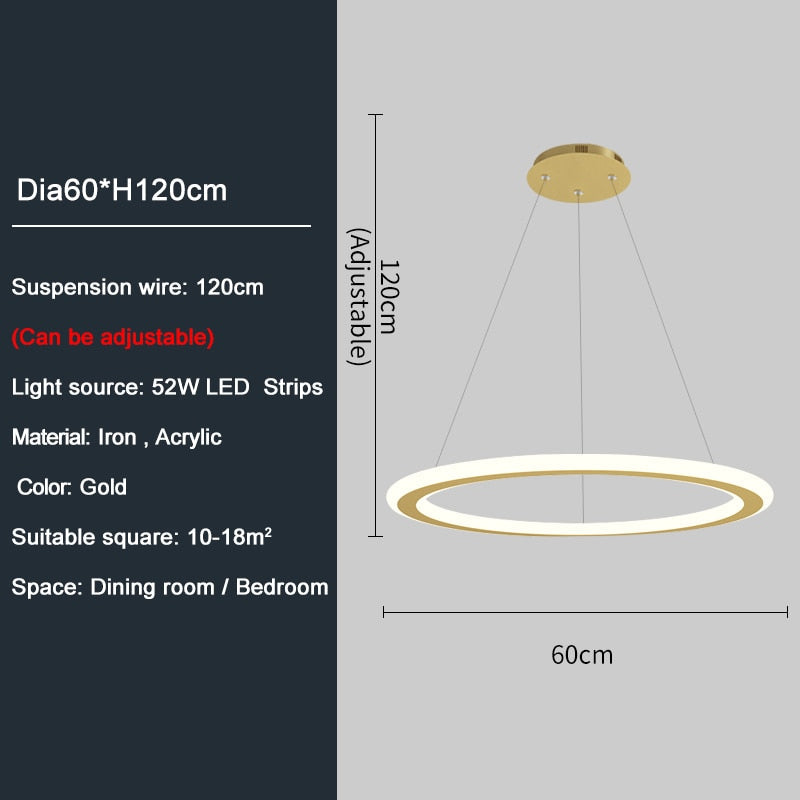 Ylk Ring Design LED Chandelier