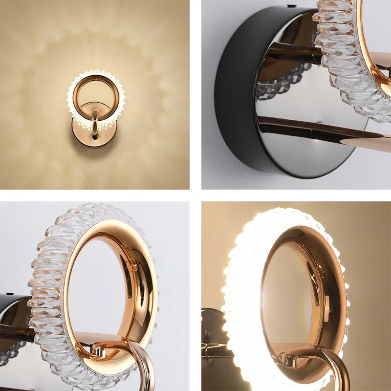 Modern Crystal LED Wall Lamps